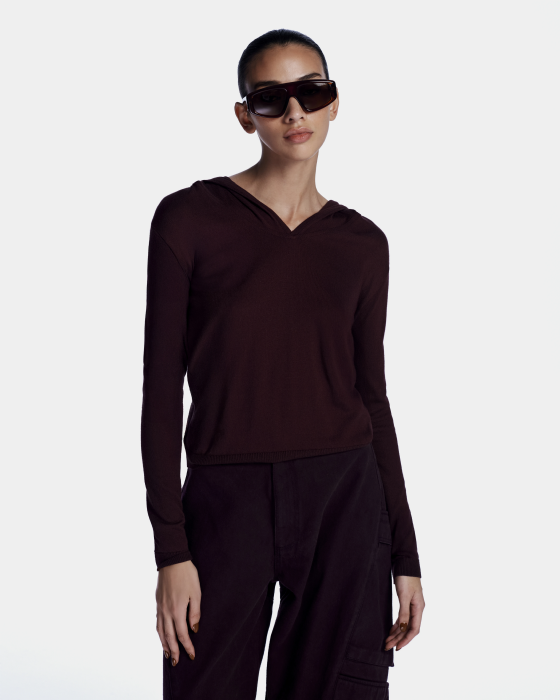  Lorron Knitting Blouse Aubergine