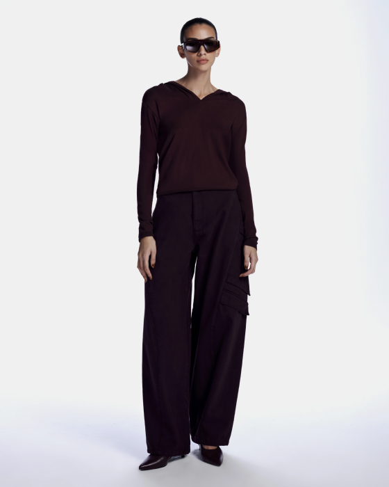  Lorron Knitting Blouse Aubergine