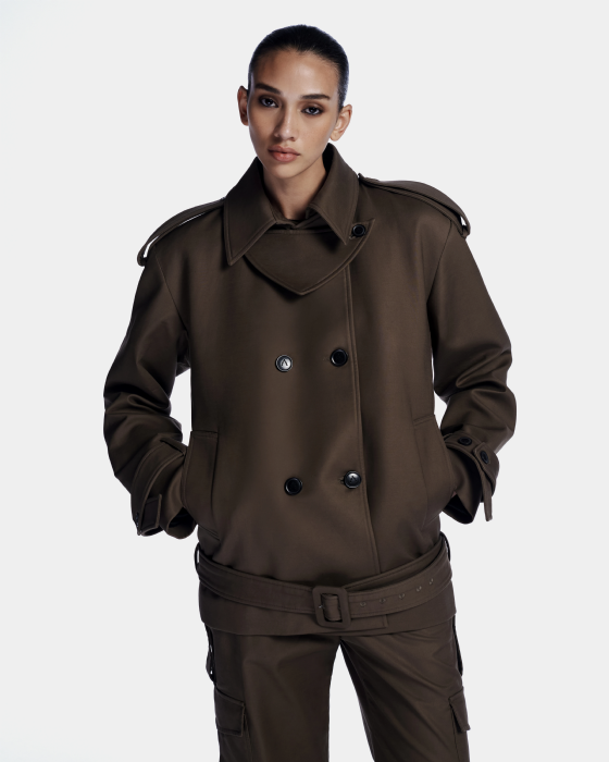 Lasacia Tailored Coat Clay Brown