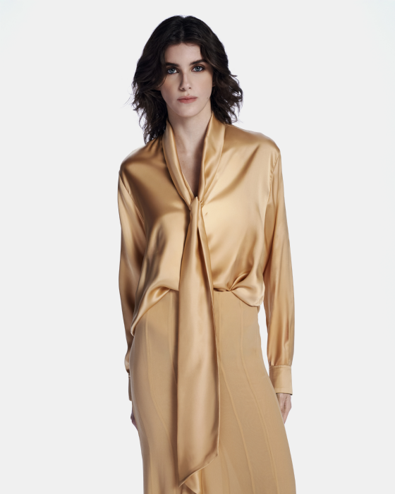 Lenis Silk Shirt Sand