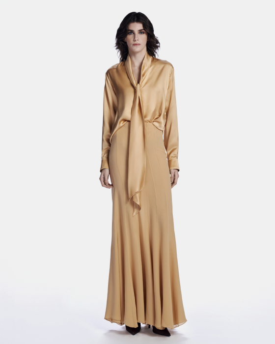 Lenis Silk Shirt Sand
