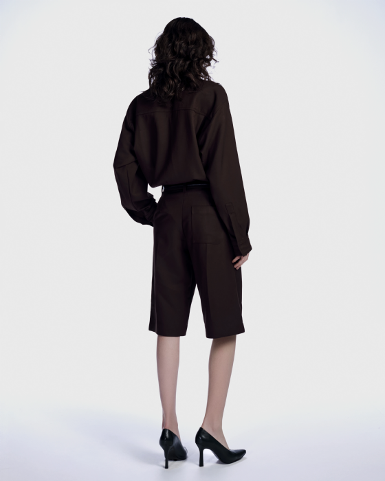 Limus Wool Bermuda Ebene Brown