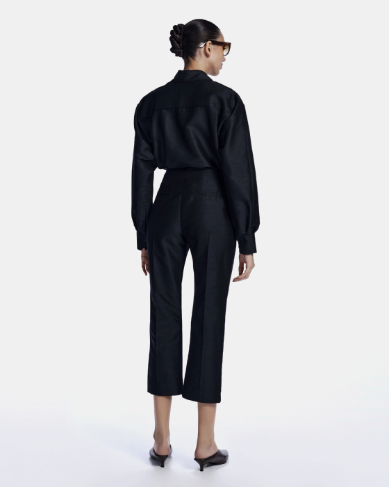 Lutla Shantung Shirt Black
