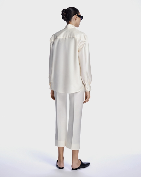 Lutla Shantung Shirt Off White