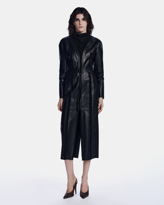  Lemoir Leather Dress Black