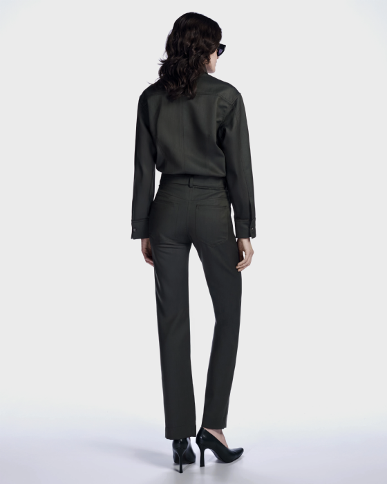 Linita Wool Shirt Dark Olive