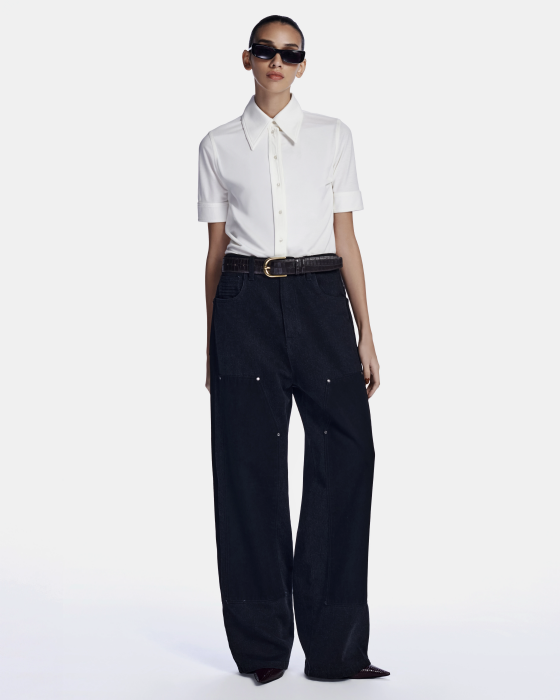 Liquet Knit Blouse Off White