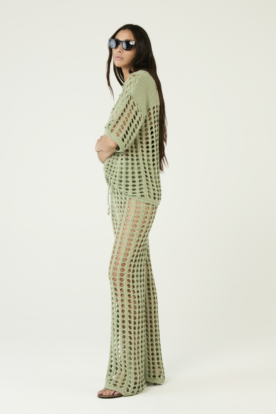 Jusna Knitted Pants Fresh Mint