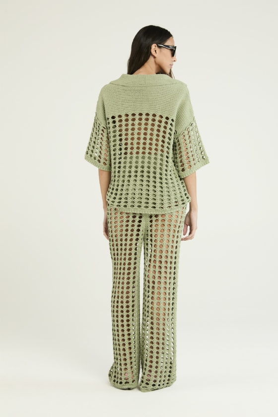 Jusna Knitted Pants Fresh Mint