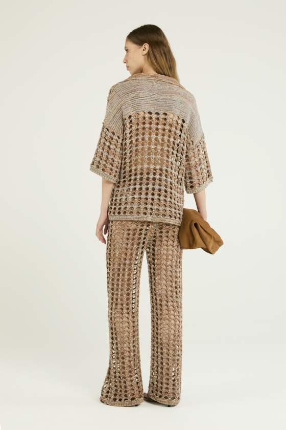 Jusna Knitted Pants Almond-Butter