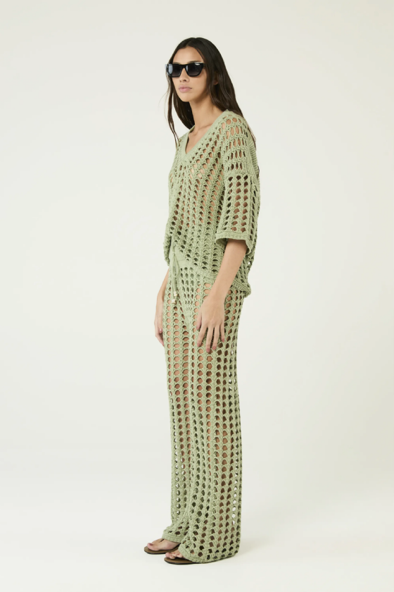 Justino Knit Blouse Fresh Mint