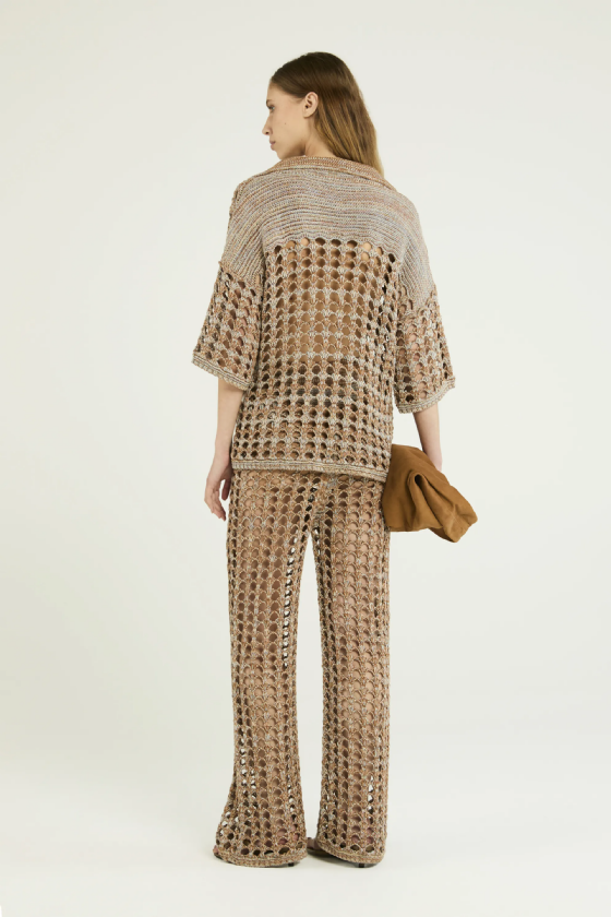 Justino Knit Blouse Almond-Butter