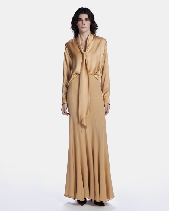 Lobeira Silk Skirt Sand
