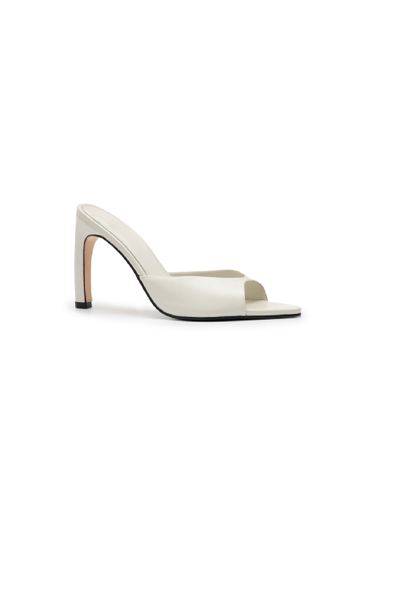 Maddo Leather Sandal Off White