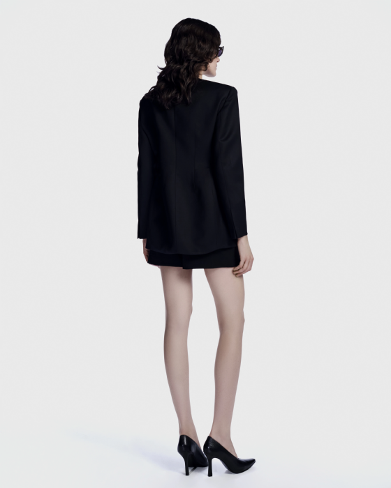 Lem Wool Shorts Black