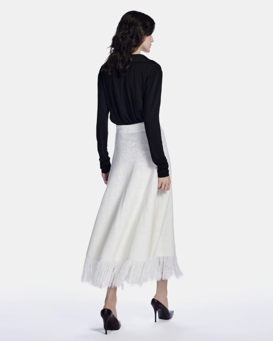 Knitted Skirt Off White