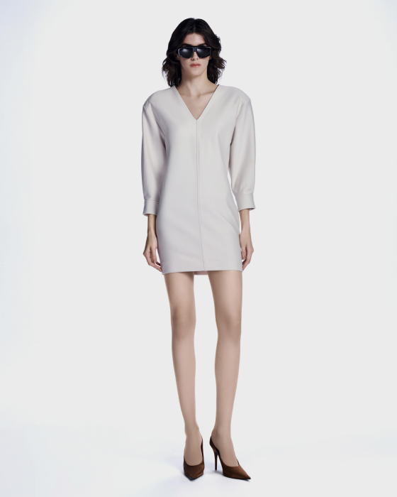  Lareth Knit Dress Off White