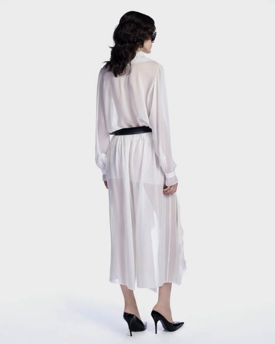 Luzi Silk Pants Off White