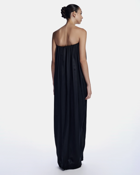 Lizin Silk Dress Black