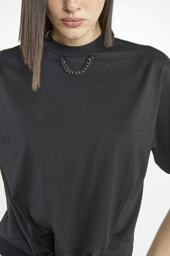  Eliya Knit T-Shirt Black