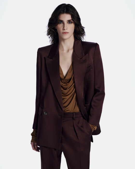 Lui Crepe Pants Brown