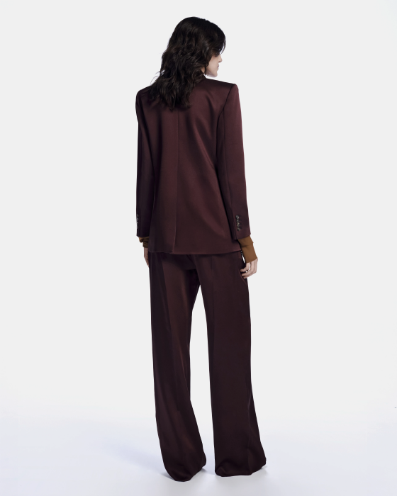 Light Crepe Blazer Brown