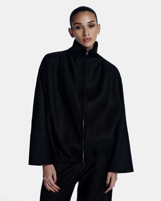 Lecrerc Wool Coat Black