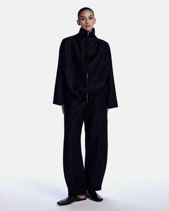 Lecrerc Wool Coat Black