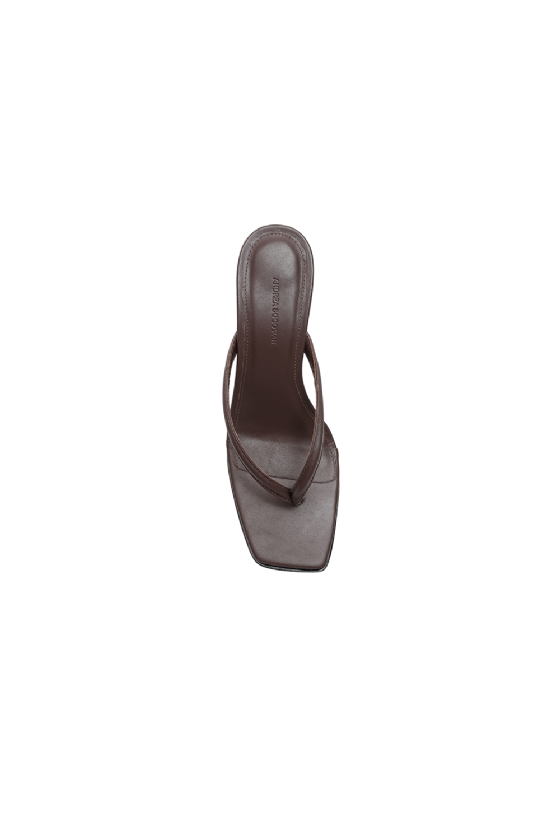 Marsha Leather Sandal Ebene Brown