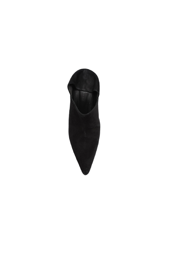 Malai Chamois Mule Black