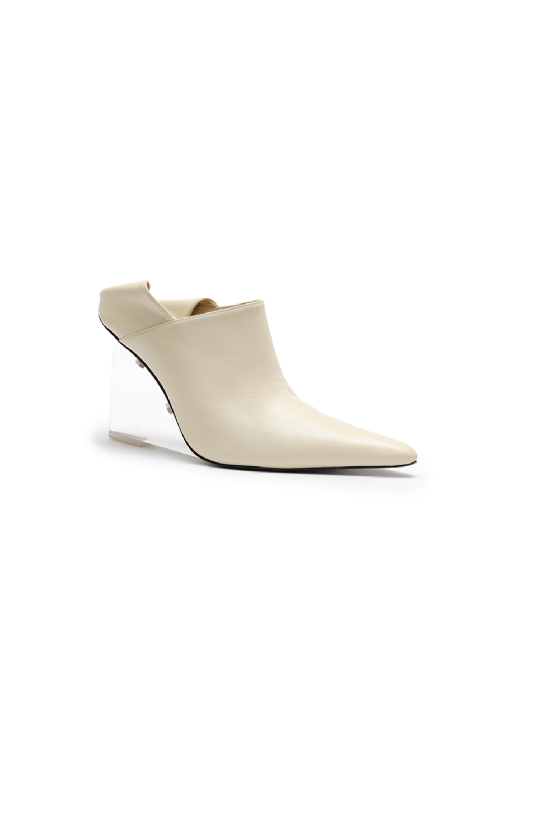 Malai Leather Mule White