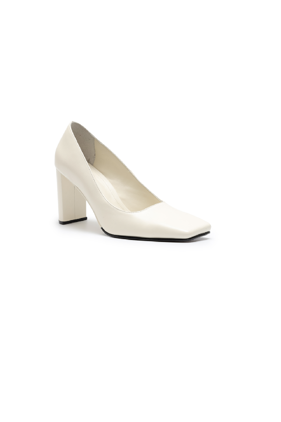 Madrad Leather Pumps Off White