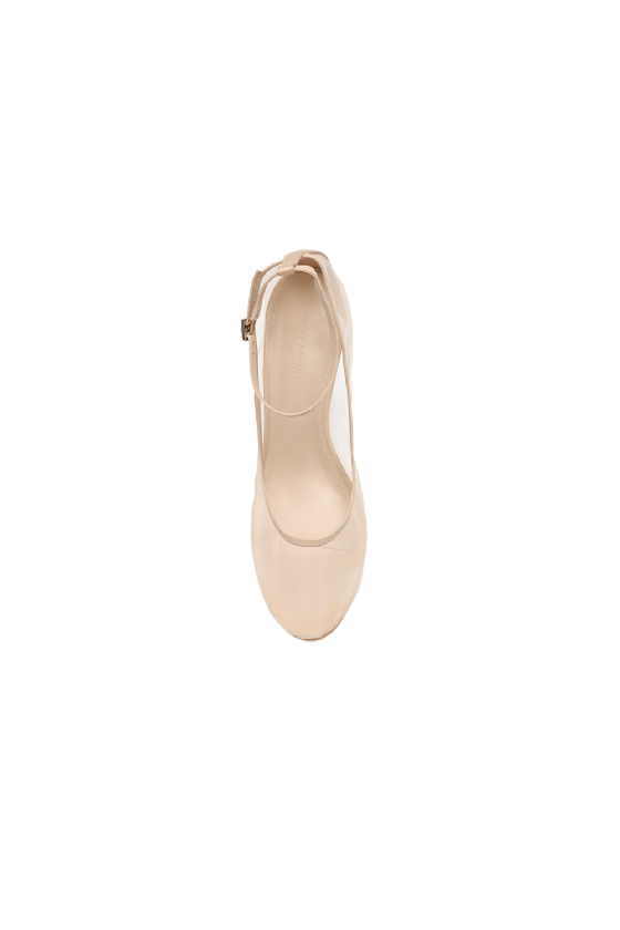 Minju Mesh Pumps Light Pink