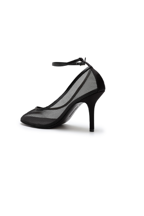 Minju Mesh Pumps Black