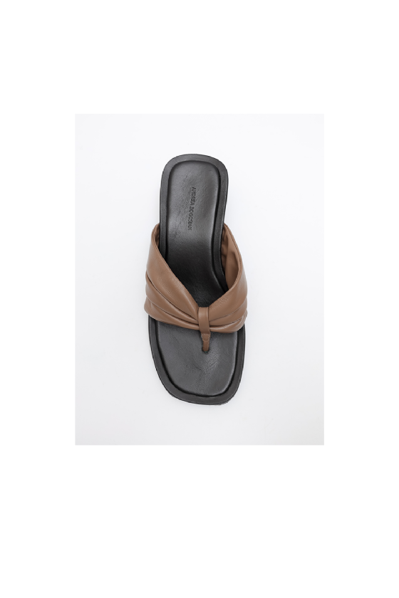 Mapete Leather Sandal Mascavo