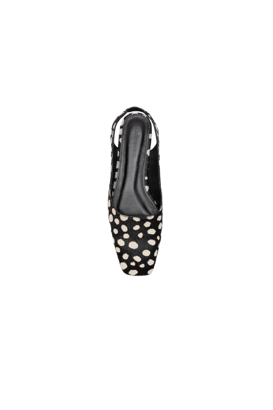 Molity Leather Flats Black-Off White
