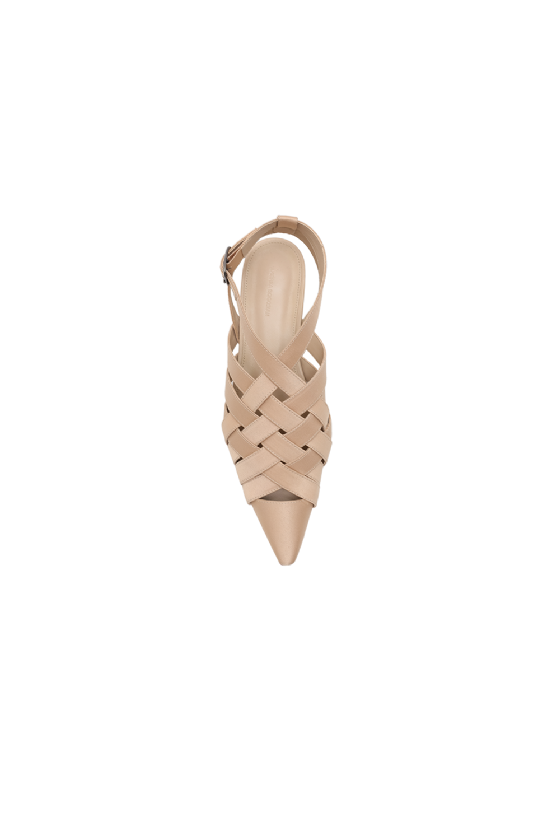 Miane Satin Shoe Etoupe