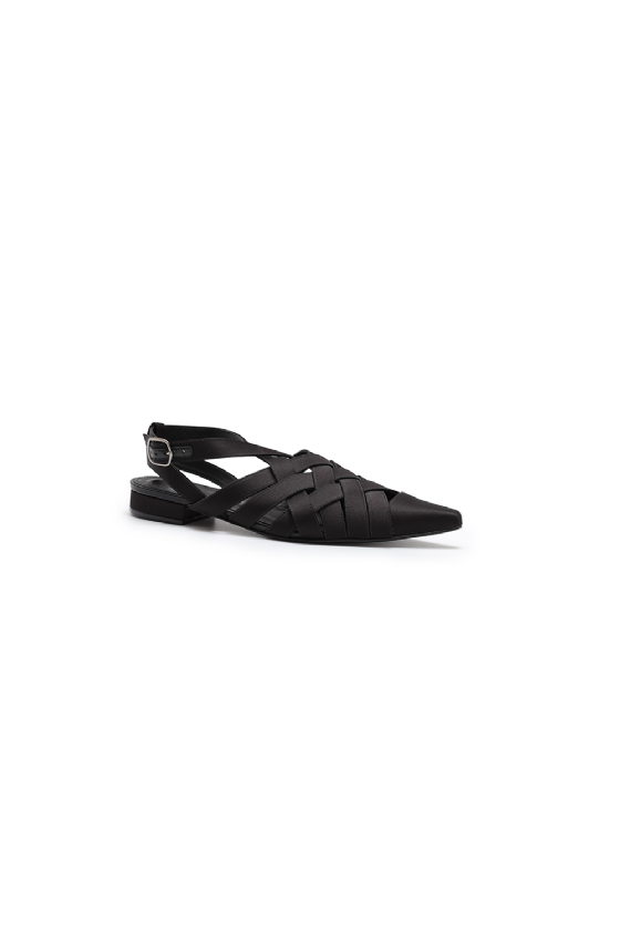 Miane Satin Shoe Black
