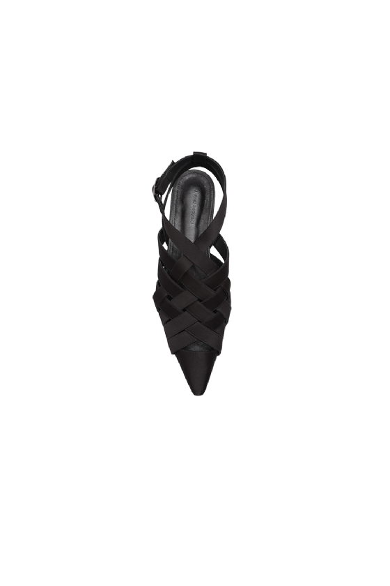 Miane Satin Shoe Black