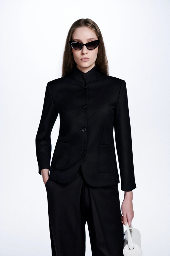 Wool Blazer Fs Musca Black
