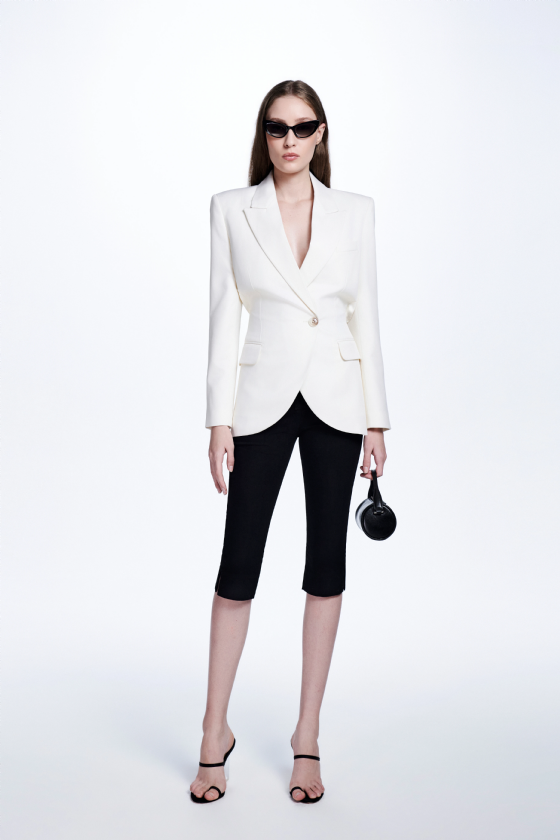 Monica Wool Blazer  Off White