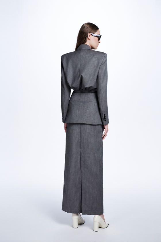 Blazer Lã Mcr Monica Gray