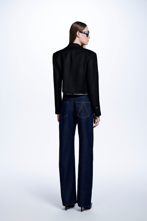 Mikey Wool Blazer Black