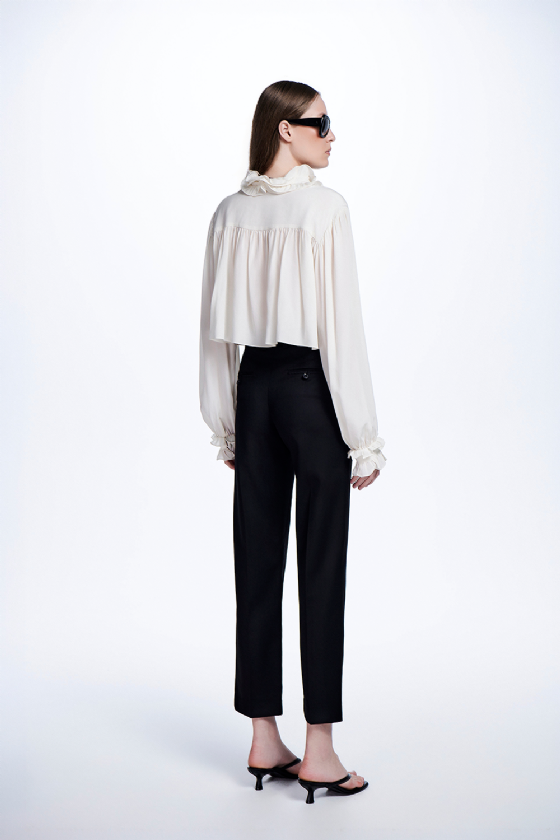 Marty Wool Trousers Black