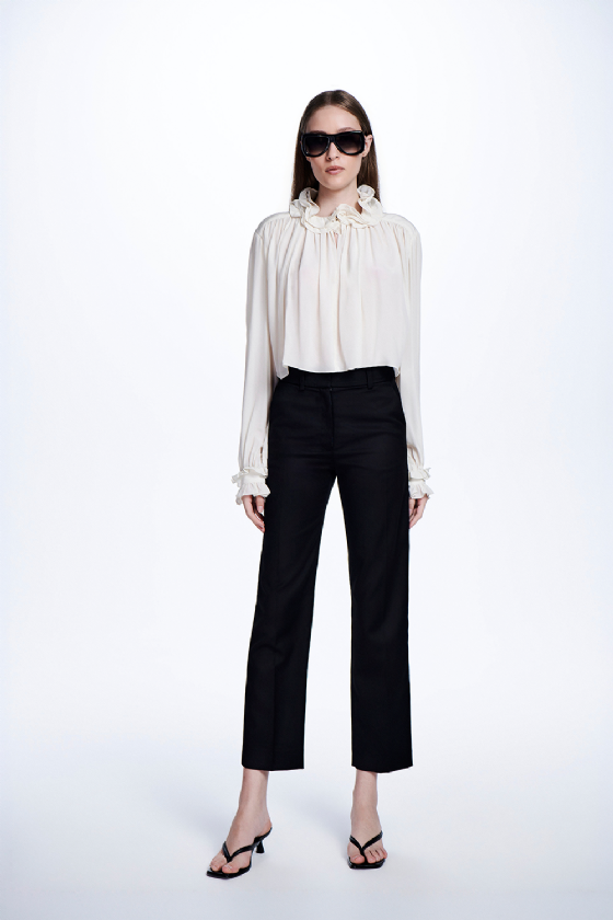 Marty Wool Trousers Black