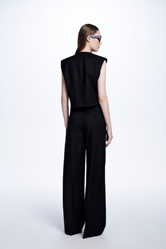 Maze Wool Trousers Black