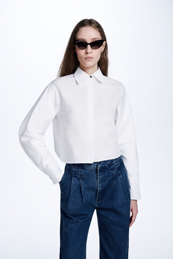 Honey Tricoline Shirt Off White