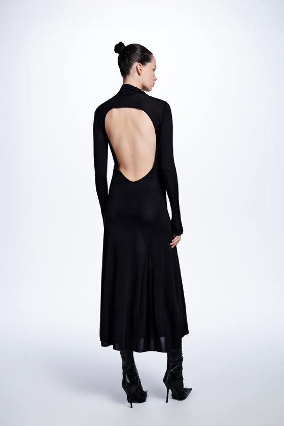 Manili Jersey Dress Black