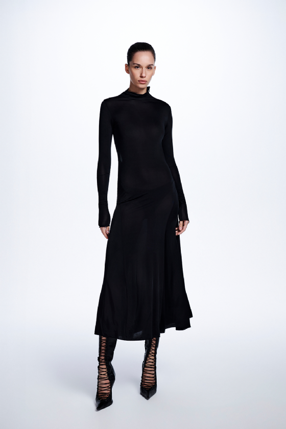 Manili Jersey Dress Black
