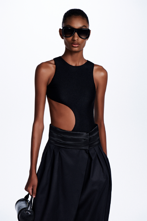 Murva Knit Swimsuit Black